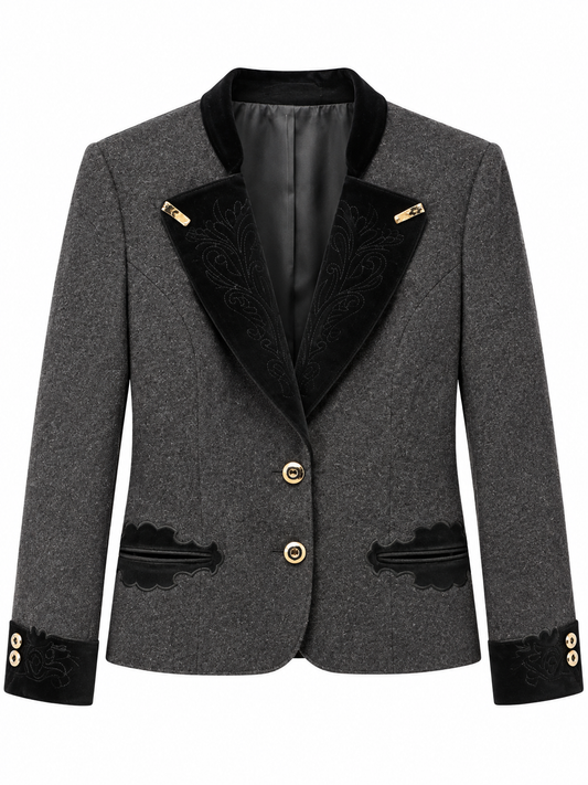 Blazer Sin Marca T.U Gris
