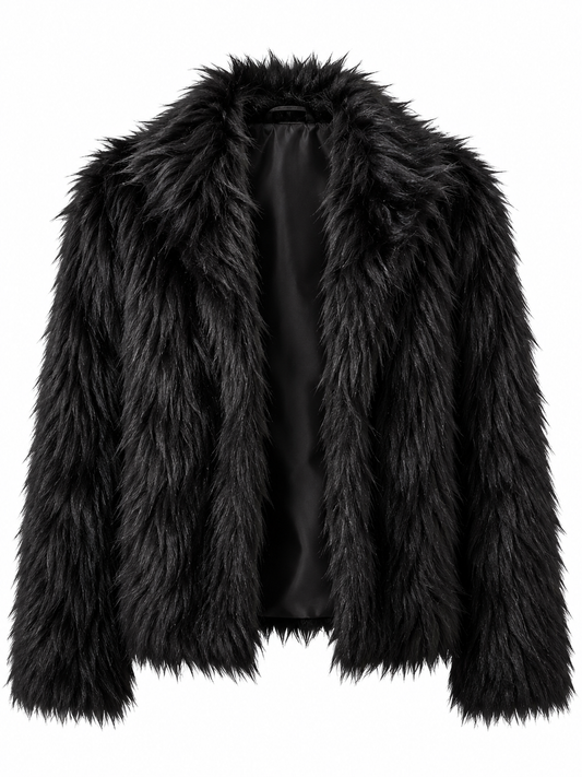 Chaqueta abrigada Fashion Nova T.U Negro