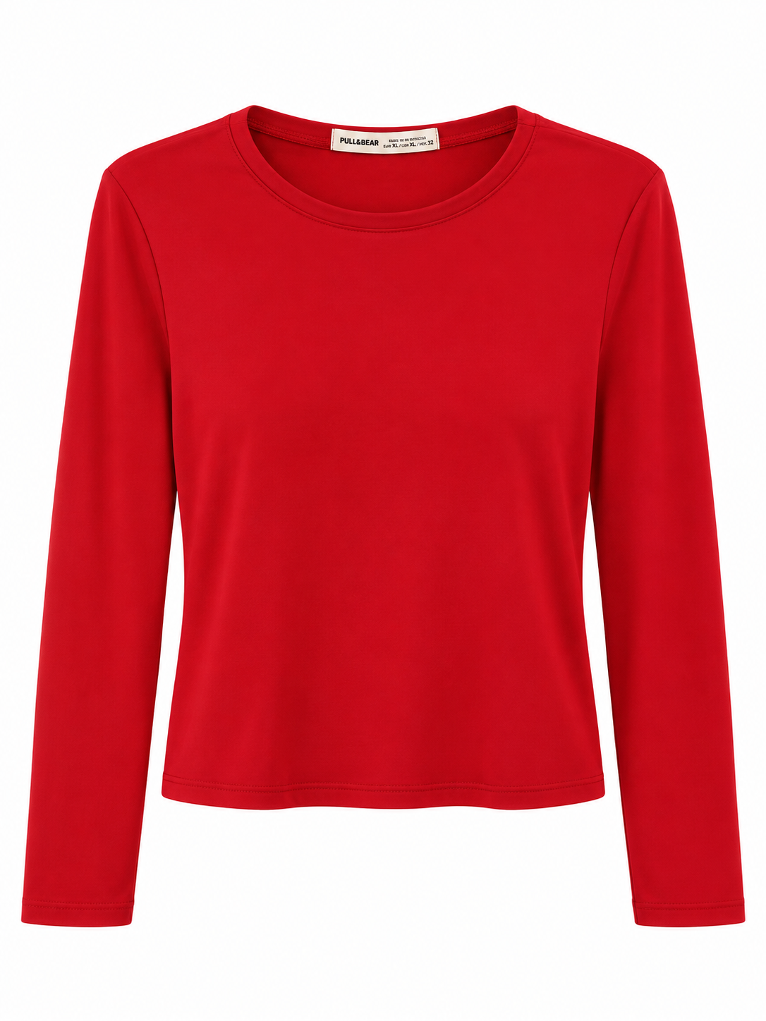 Camiseta Pull & Bear T.XL Rojo