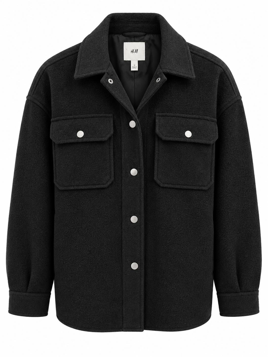 Chaqueta abrigada H&M T.S Negro
