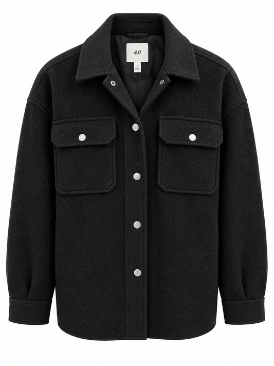 Chaqueta abrigada H&M T.S Negro