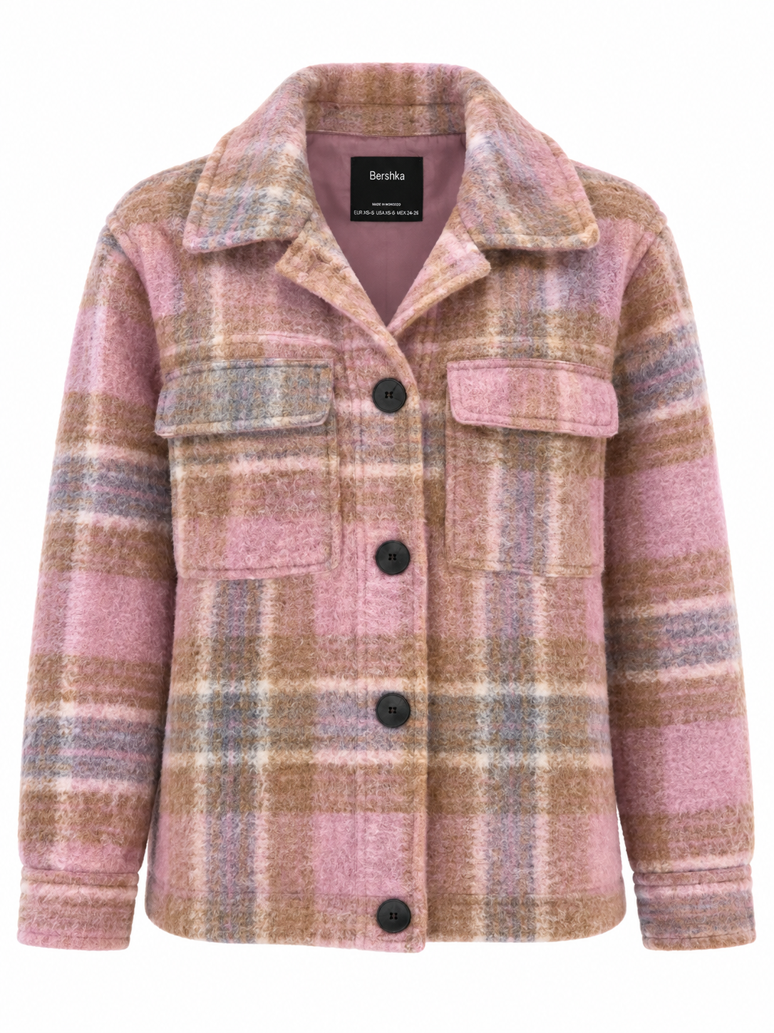 Chaqueta abrigada Bershka T.XS Estampado