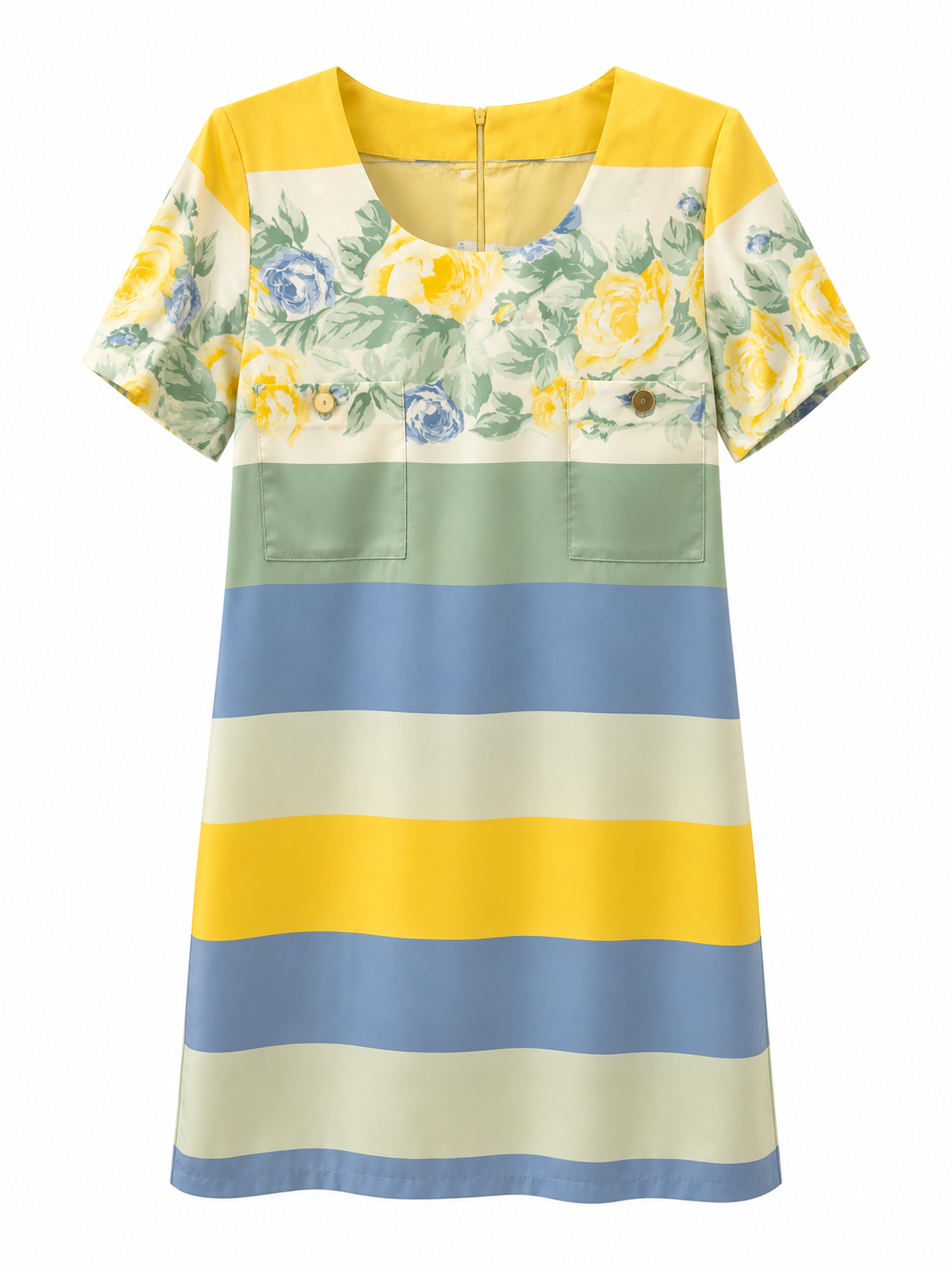 Vestido Sin Marca T.42 Estampado