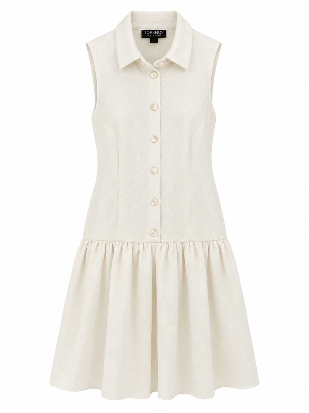 Vestido Topshop T.34 Blanco