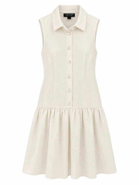 Vestido Topshop T.34 Blanco