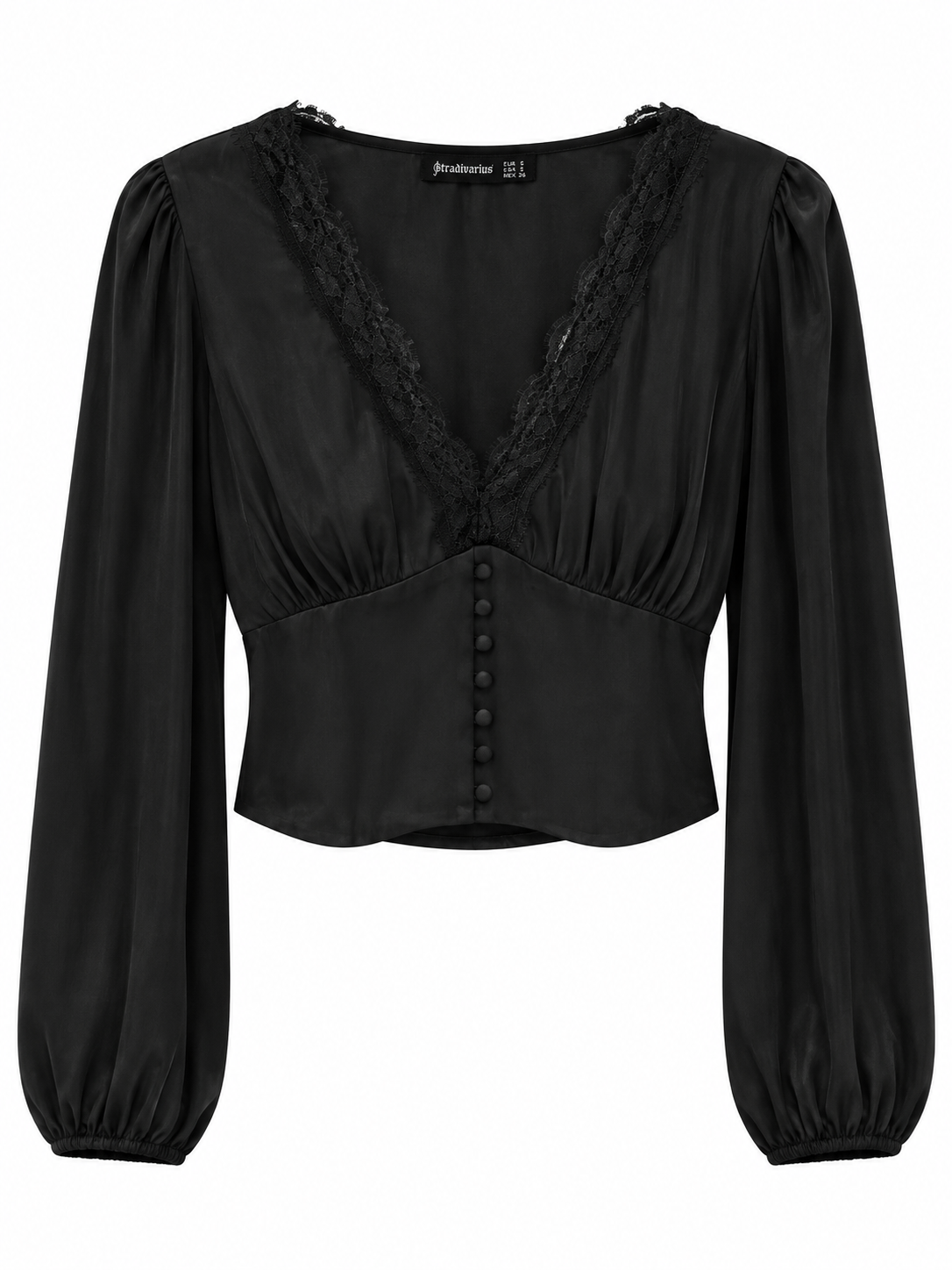 Camisa Stradivarius T.S Negro