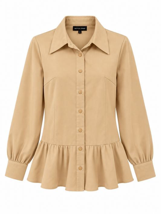 Camisa Pretty Little Things T.32 Beige