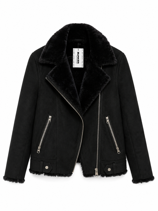 Chaqueta abrigada Zara T.36 Negro