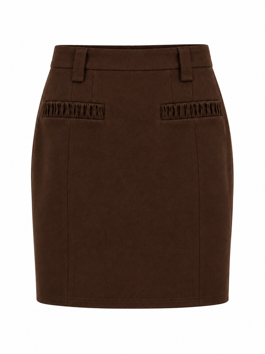 Falda Sin Marca T.U Marron