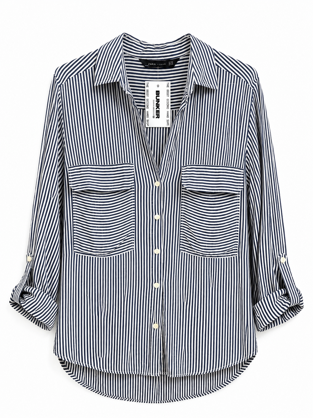 Camisa Zara T.XS Rayado