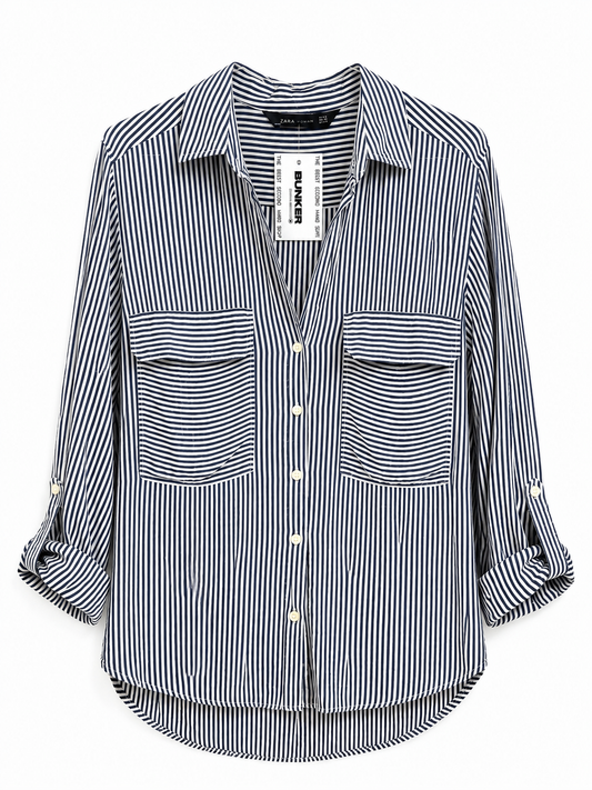Camisa Zara T.XS Rayado