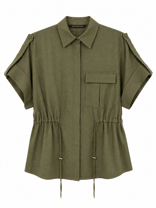 Camisa Zara T.XS Verde
