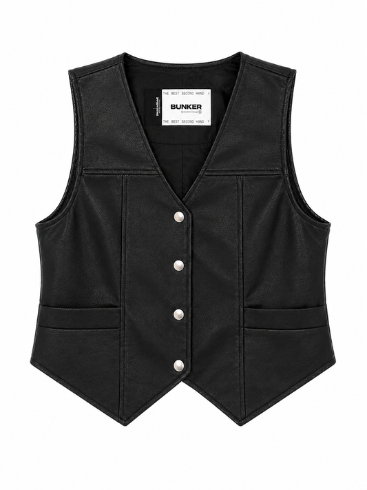Chaleco Pull and Bear T.S Negro