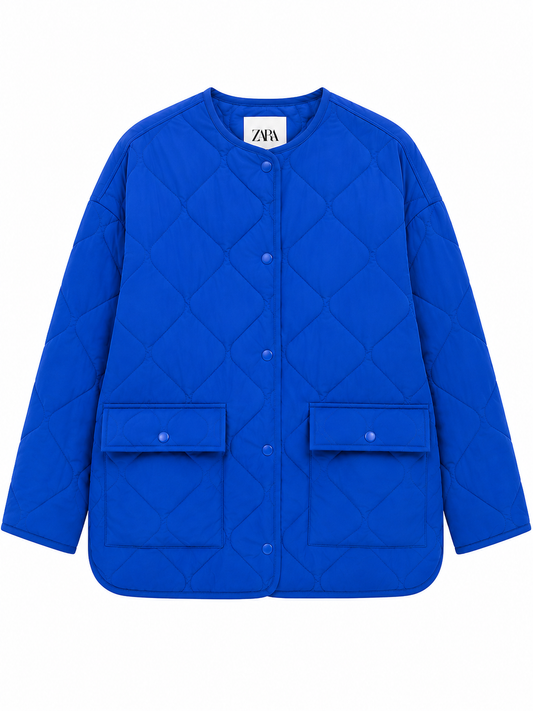 Chaqueta abrigada Zara T.M Azul