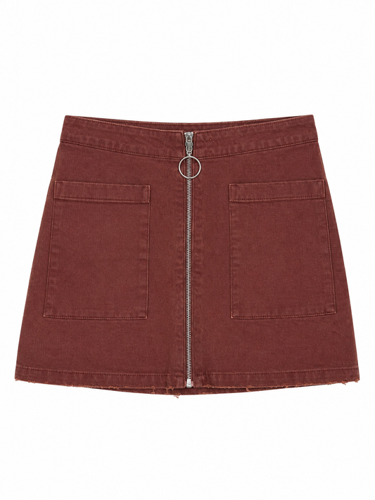 Falda Brownie T.XS Marron