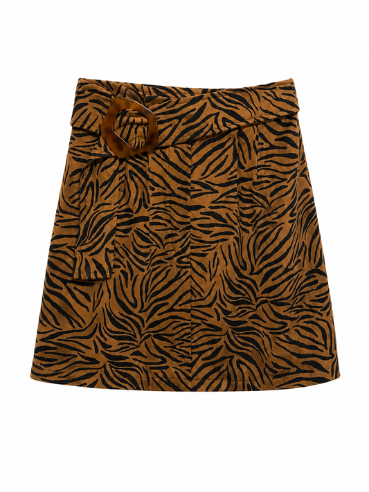 Falda Zara T.XS Estampado