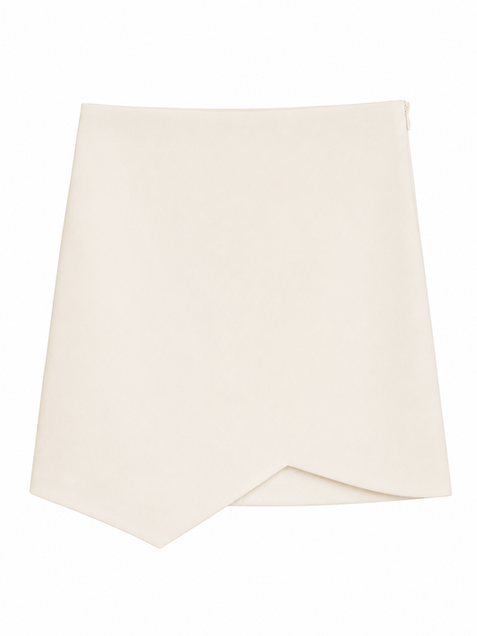 Falda Zara T.XS Blanco