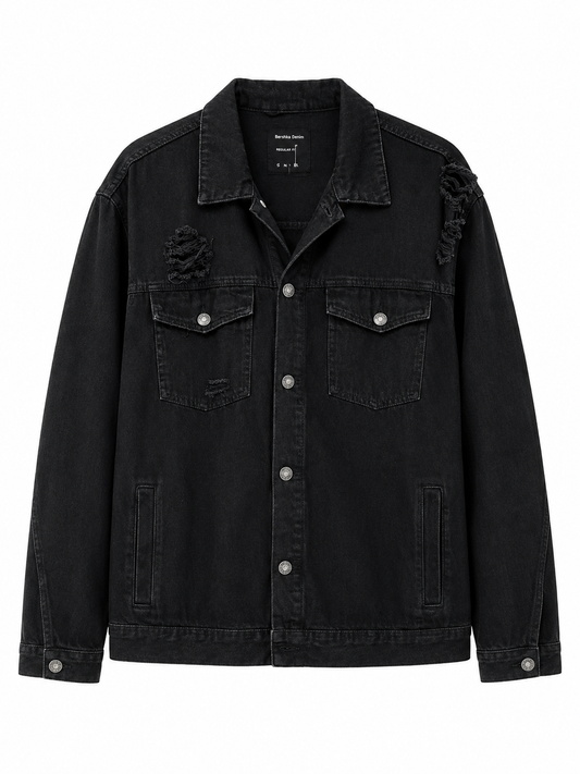 Chaqueta Bershka T.XL Negro