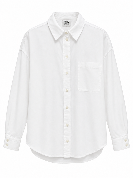 Camisa Zara T.XS Blanco