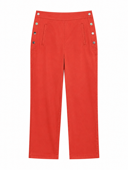 Pantalon Massimo Dutti T.36 Naranja