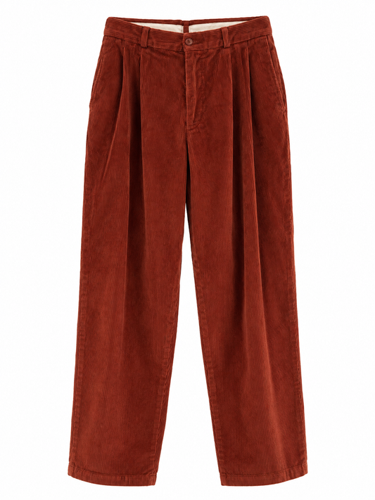Pantalon yves saint laurent T.42 Pana Rojo