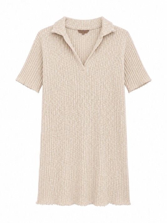 Vestido H&M T.XS Beige