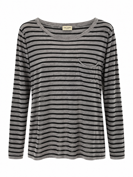 Camiseta Saint Laurent Rayada