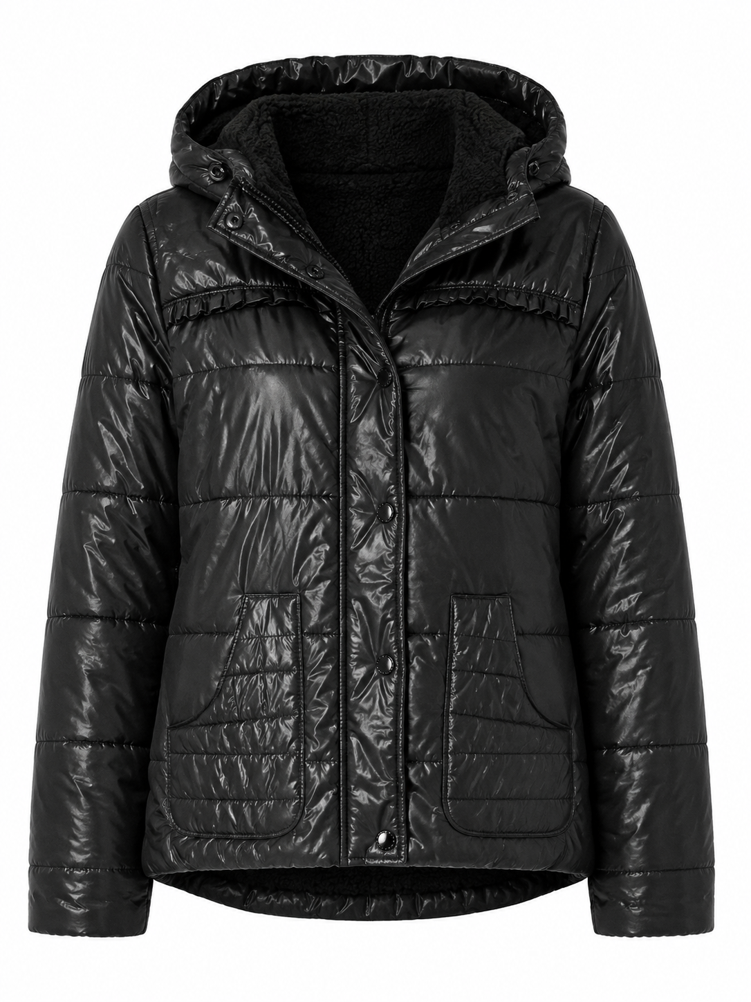 Chaqueta abrigada Fornarina T.U Negro