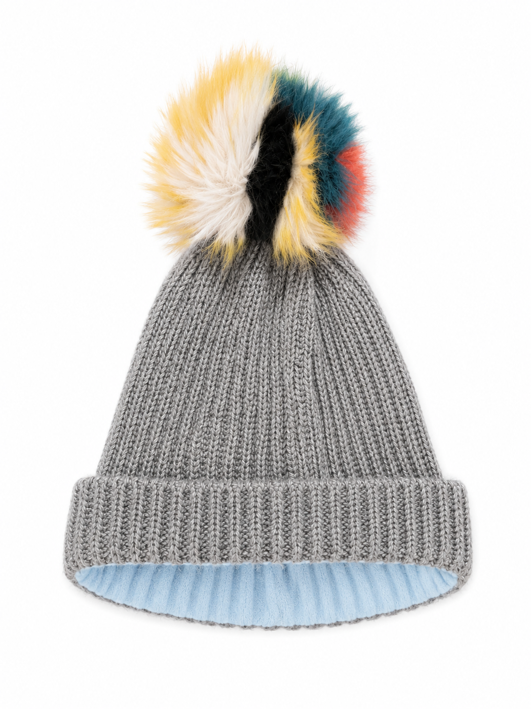 Gorro gris lana