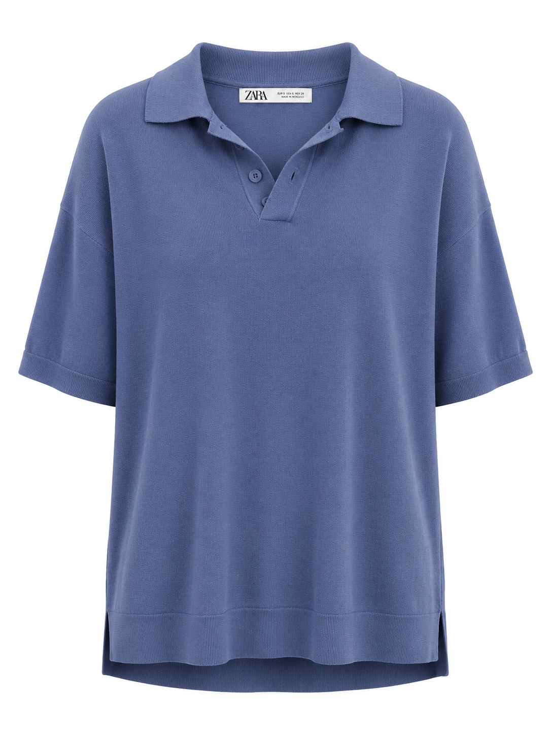 Camiseta Zara T.L Celeste