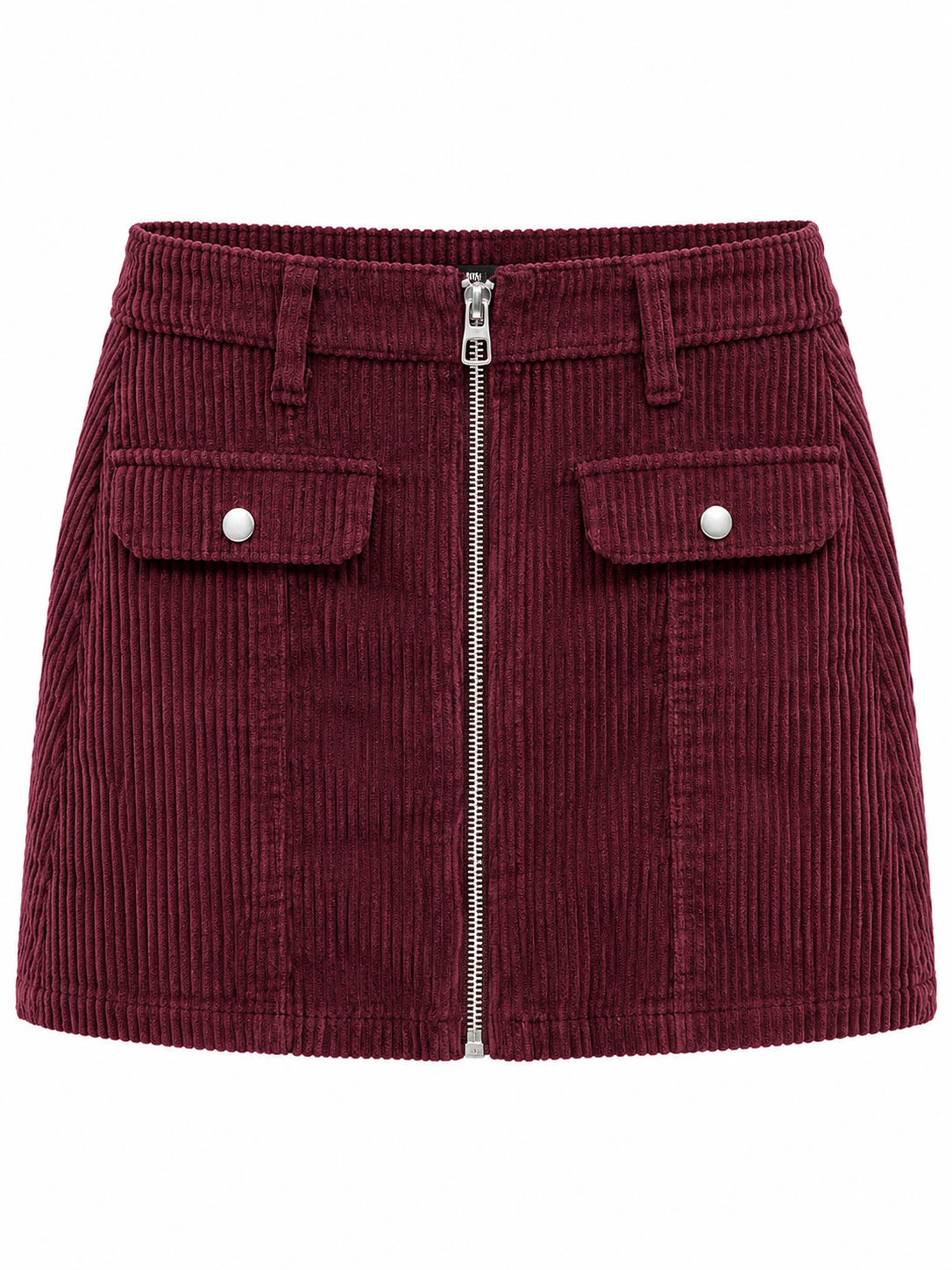 Falda Bershka T.24 Bordeaux