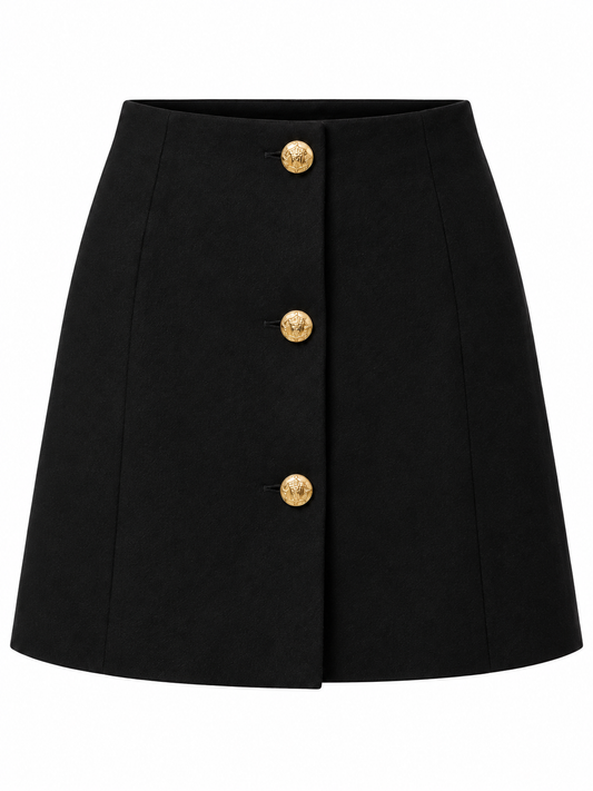 Falda Zara T.XL Negro