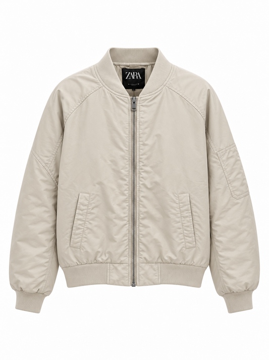 Chaqueta abrigada ZARA T.XXL Beige