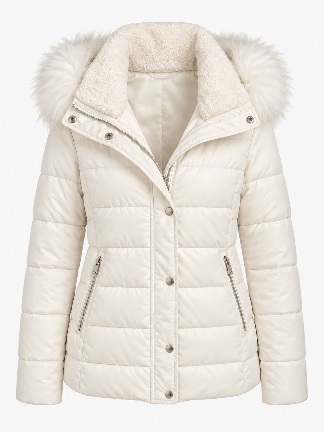 Chaqueta abrigada Primark T.m Blanca