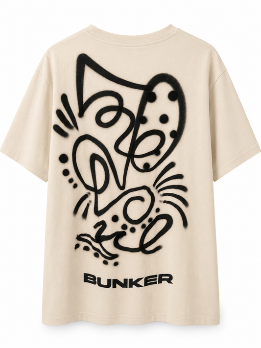 Camiseta Bunker Custom T.XL Beige