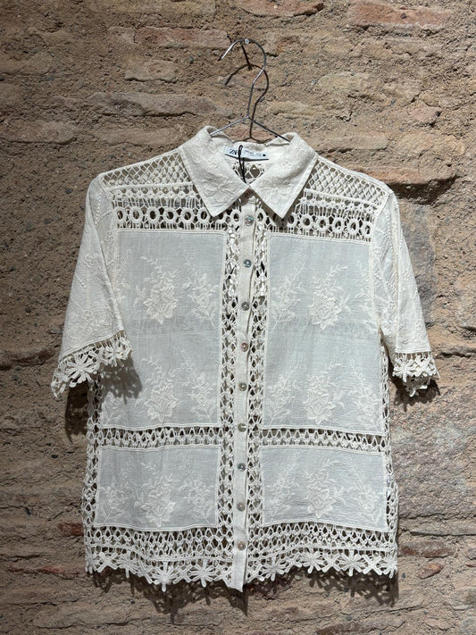 Camisa zara T.S Blanco