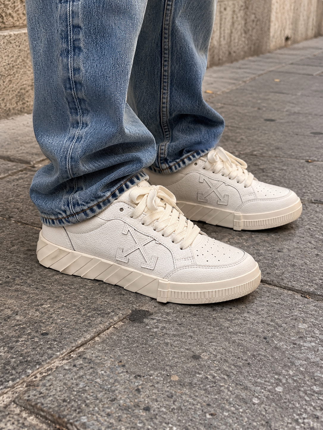 Zapatilla offwhite T.38 Blanco
